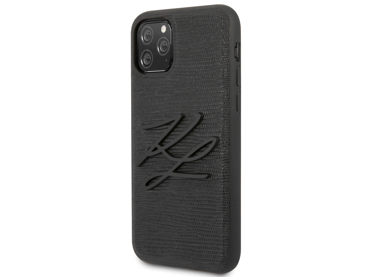 Karl Lagerfeld Initials Case Lizard - iPhone 11 Pro hoesje