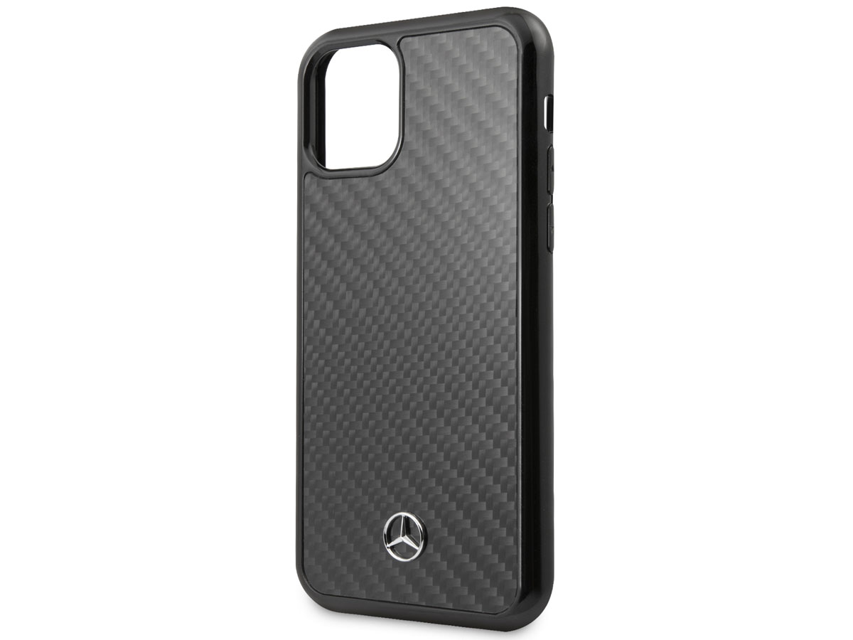 Mercedes-Benz Carbon Fiber Case - iPhone 11 Pro hoesje