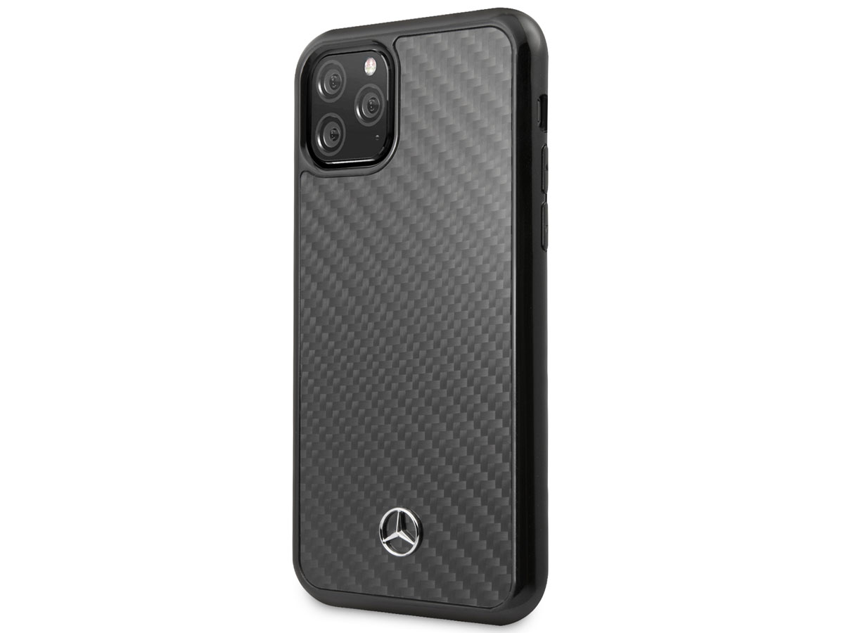 Mercedes-Benz Carbon Fiber Case - iPhone 11 Pro Max hoesje