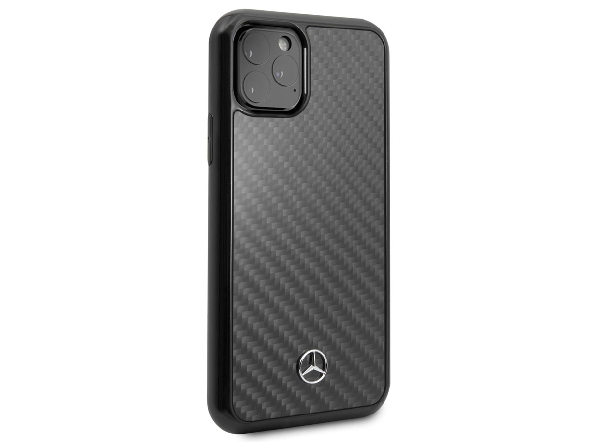 Mercedes-Benz Carbon Fiber Case - iPhone 11 Pro Max hoesje