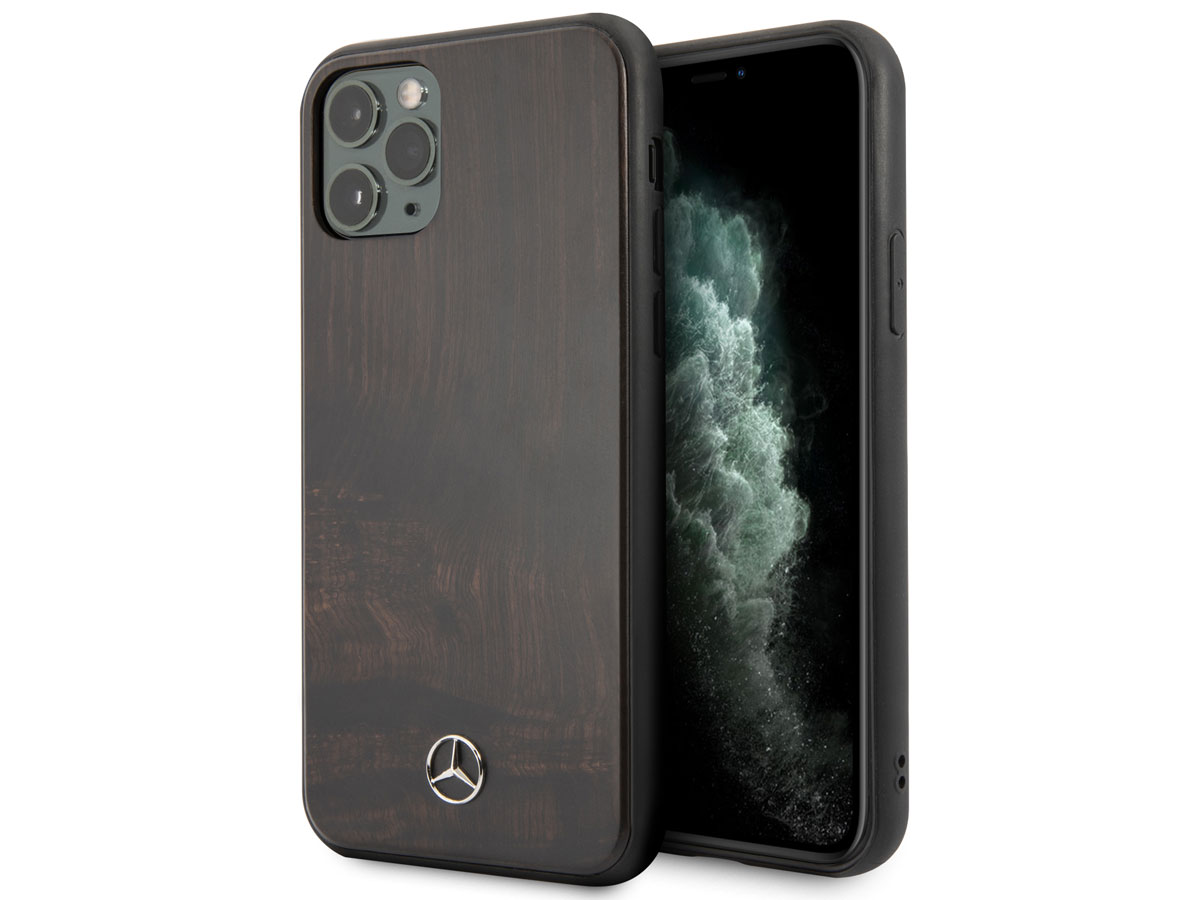 Mercedes-Benz Rosewood Case - Houten iPhone 11 Pro hoesje