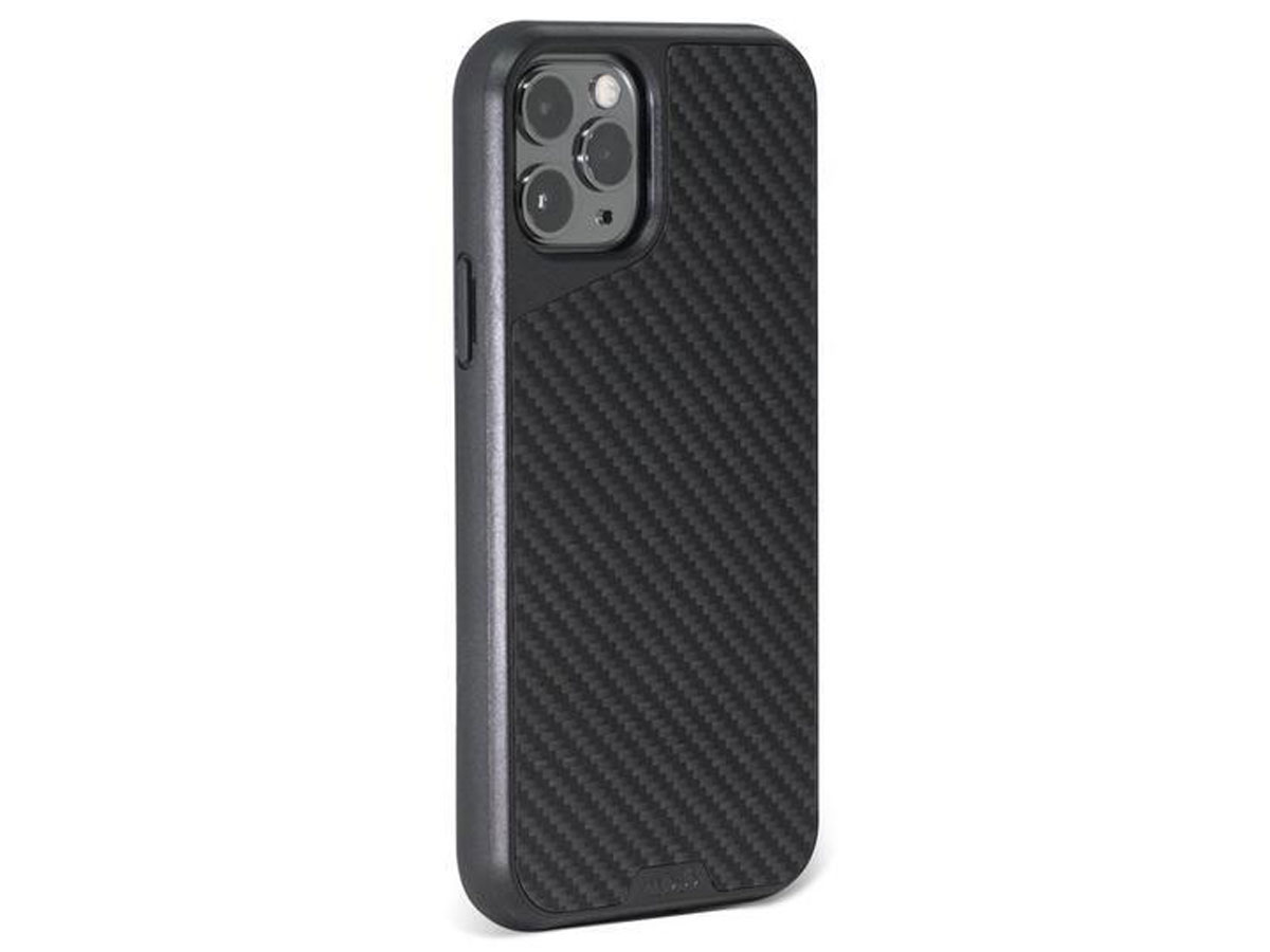 Mous AraMax Carbon Case Zwart - iPhone 11 Pro hoesje