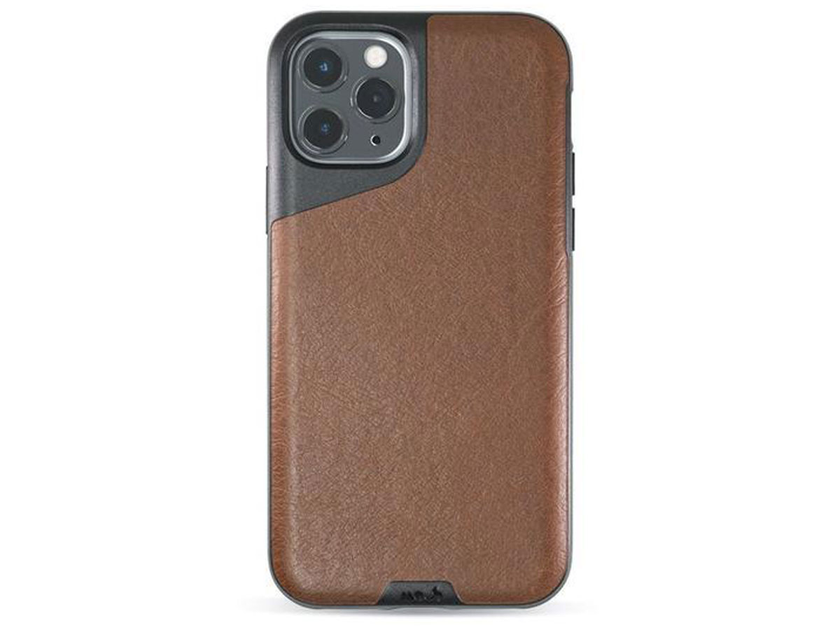 Mous Contour Leather Case Bruin - iPhone 11 Pro hoesje
