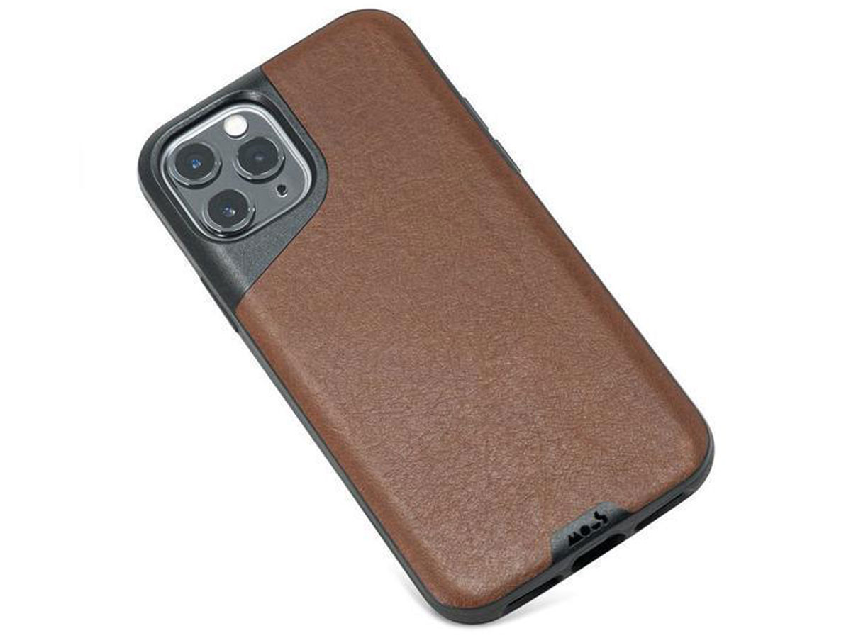 Mous Contour Leather Case Bruin - iPhone 11 Pro hoesje