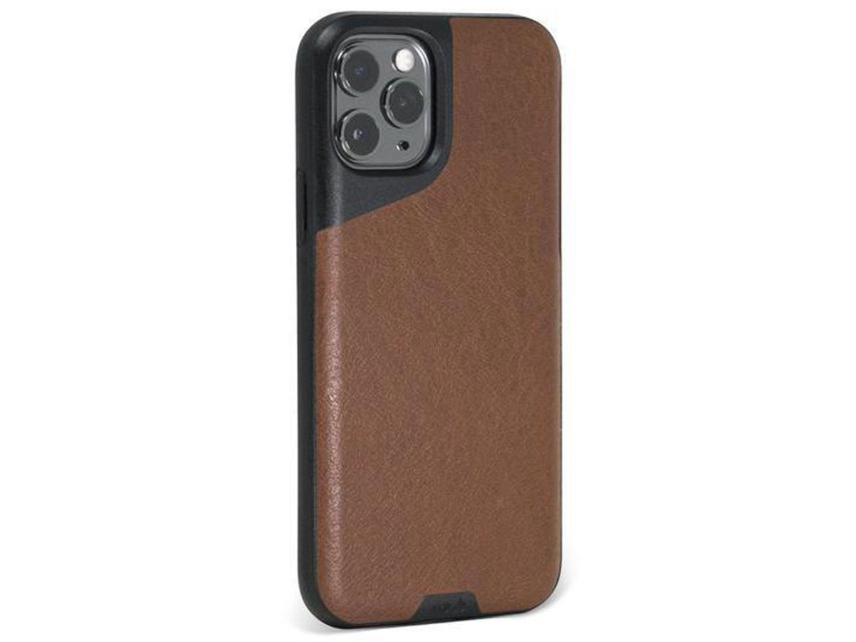 Mous Contour Leather Case Bruin - iPhone 11 Pro hoesje
