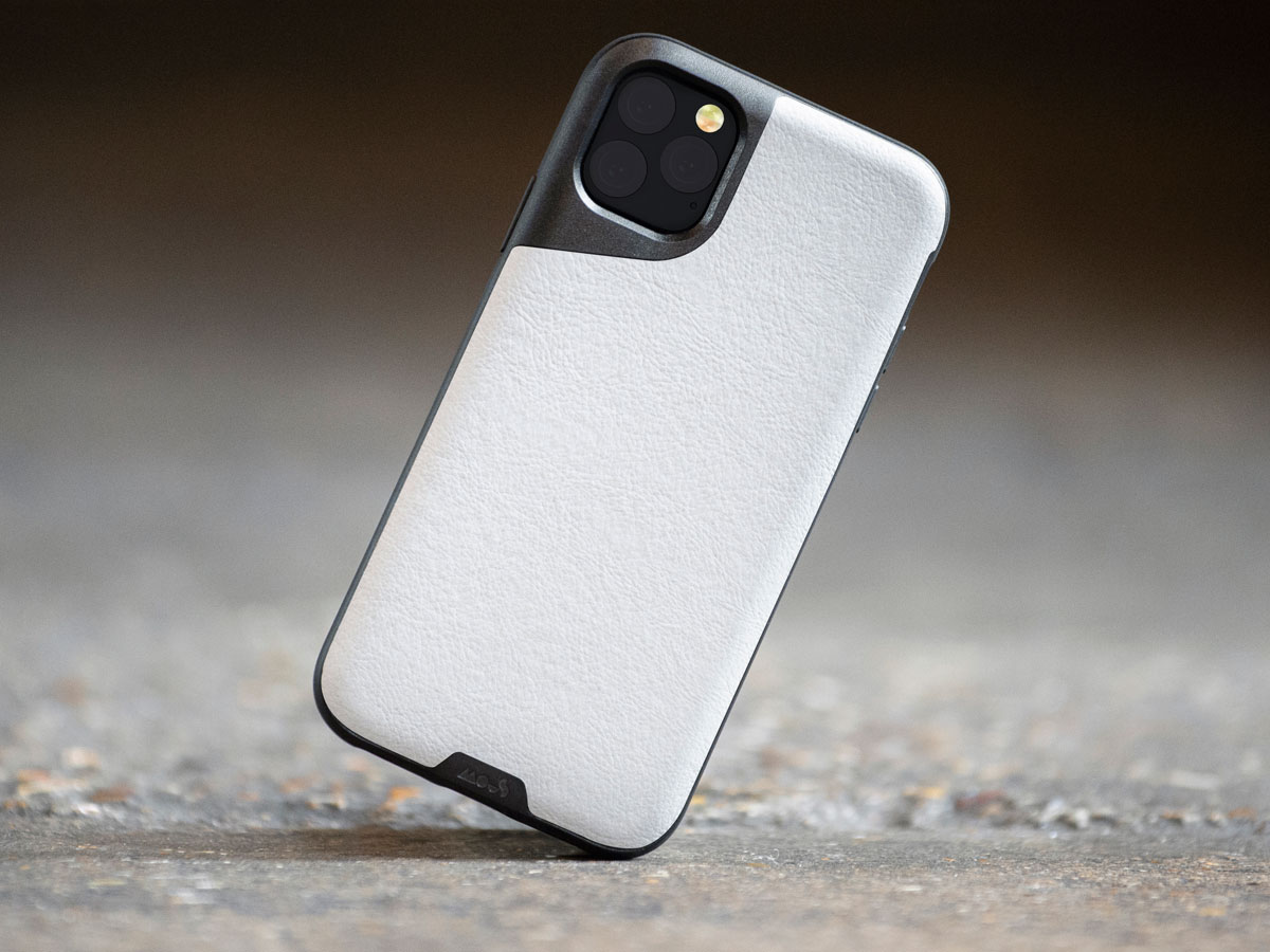 Mous Contour Leather Case Wit - iPhone 11 Pro hoesje