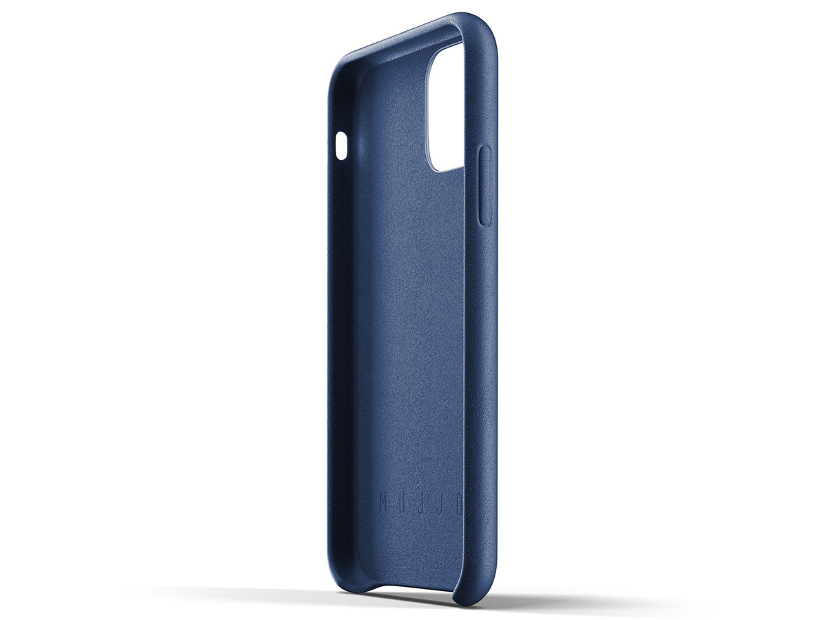 Mujjo Leather Phone Case - Fits IPhones 15 Plus And 14 Plus - MagSafe Compatible - Premium European Leather - Camera Lens Protection - Crafted With Recycled Materials - Slim Profile - Monaco Blue - View #5
