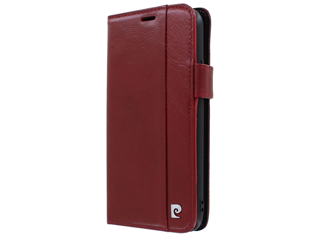 Pierre Cardin Bookcase Rood Leer - iPhone 11 Pro hoesje