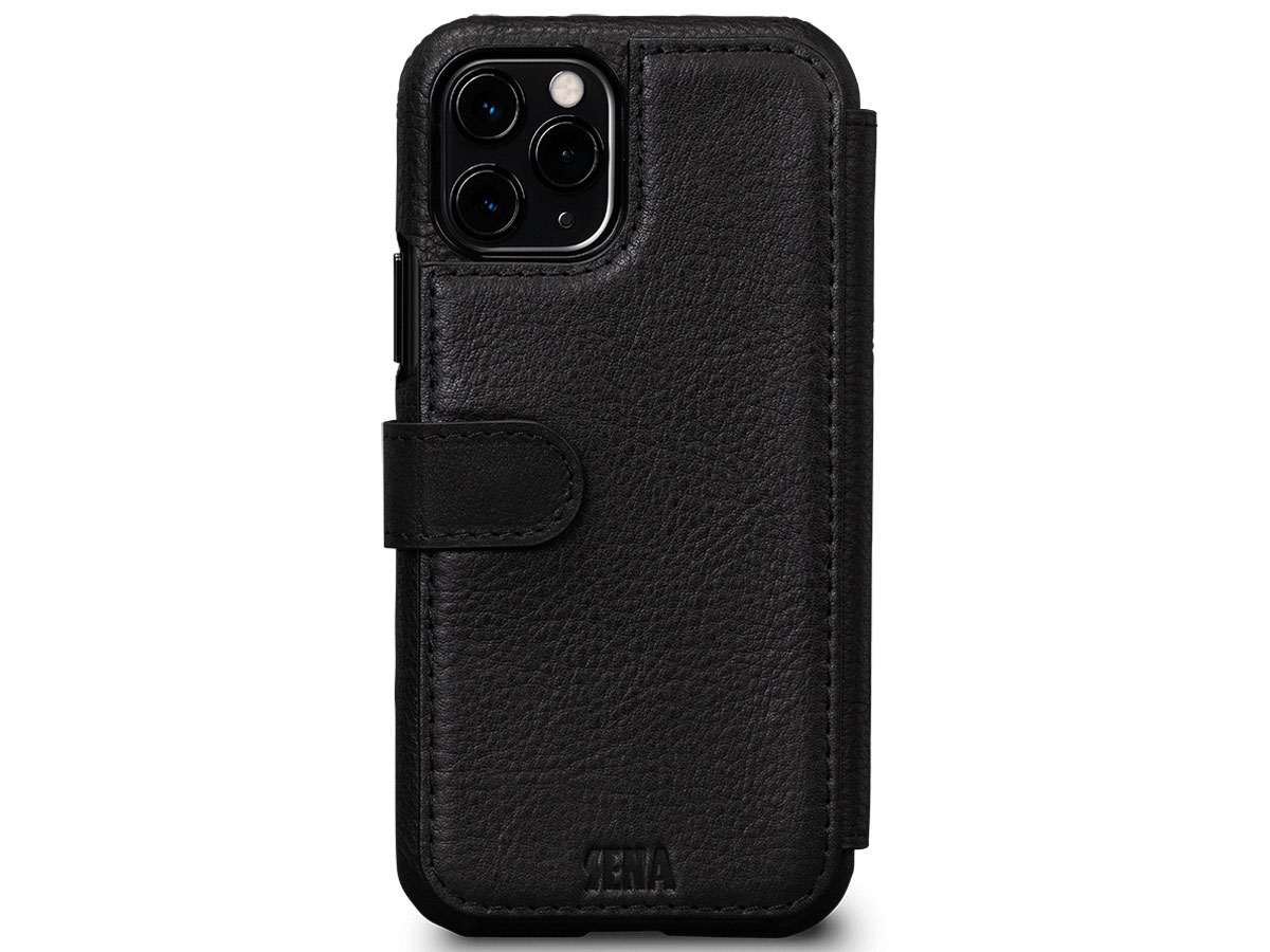 Sena Classic Wallet Book Zwart - iPhone 11 Pro Hoesje Leer