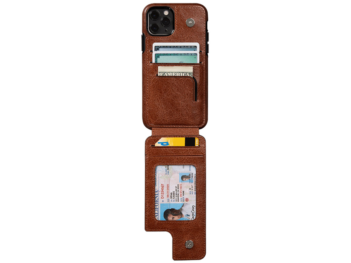 Sena WalletSkin Case Cognac - iPhone 11 Pro Hoesje Leer