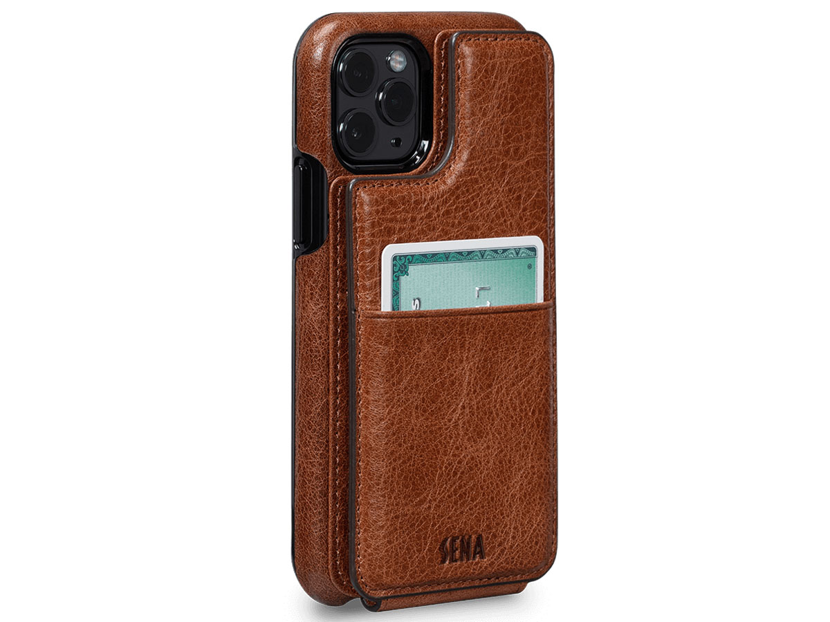 Sena WalletSkin Case Cognac - iPhone 11 Pro Hoesje Leer