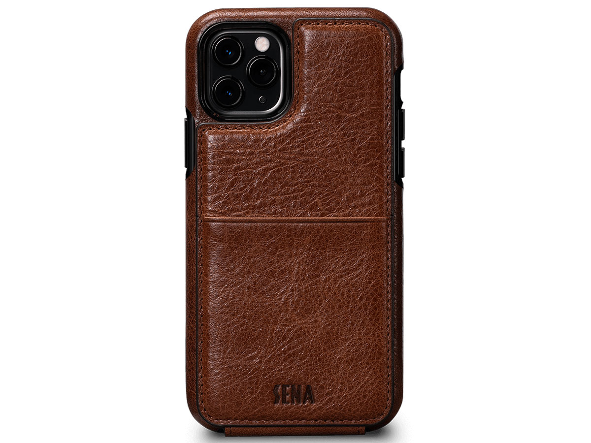 Sena WalletSkin Case Cognac - iPhone 11 Pro Hoesje Leer