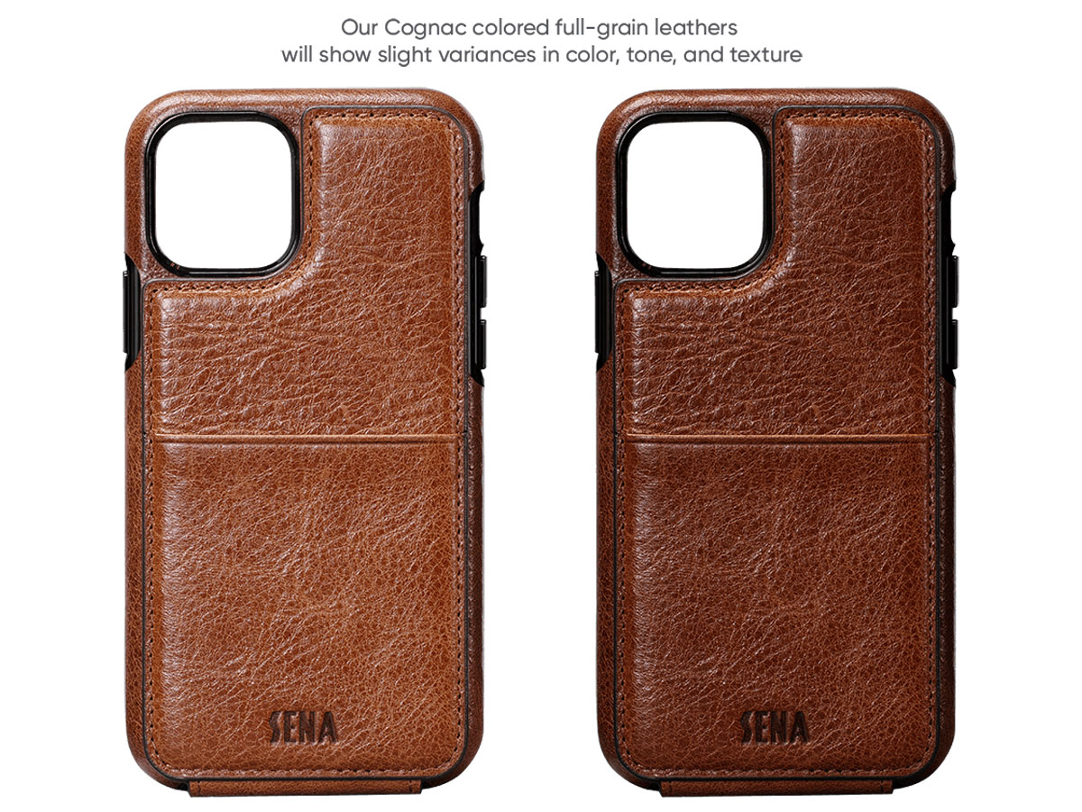 Sena WalletSkin Case Cognac - iPhone 11 Pro Hoesje Leer