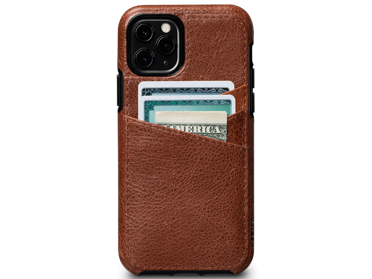 Sena Lugano Wallet Cognac - iPhone 11 Pro Hoesje Leer