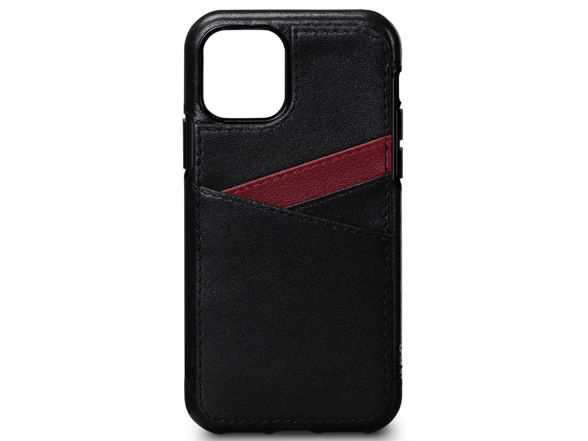 Sena Lugano Wallet Zwart - iPhone 11 Pro Hoesje Leer