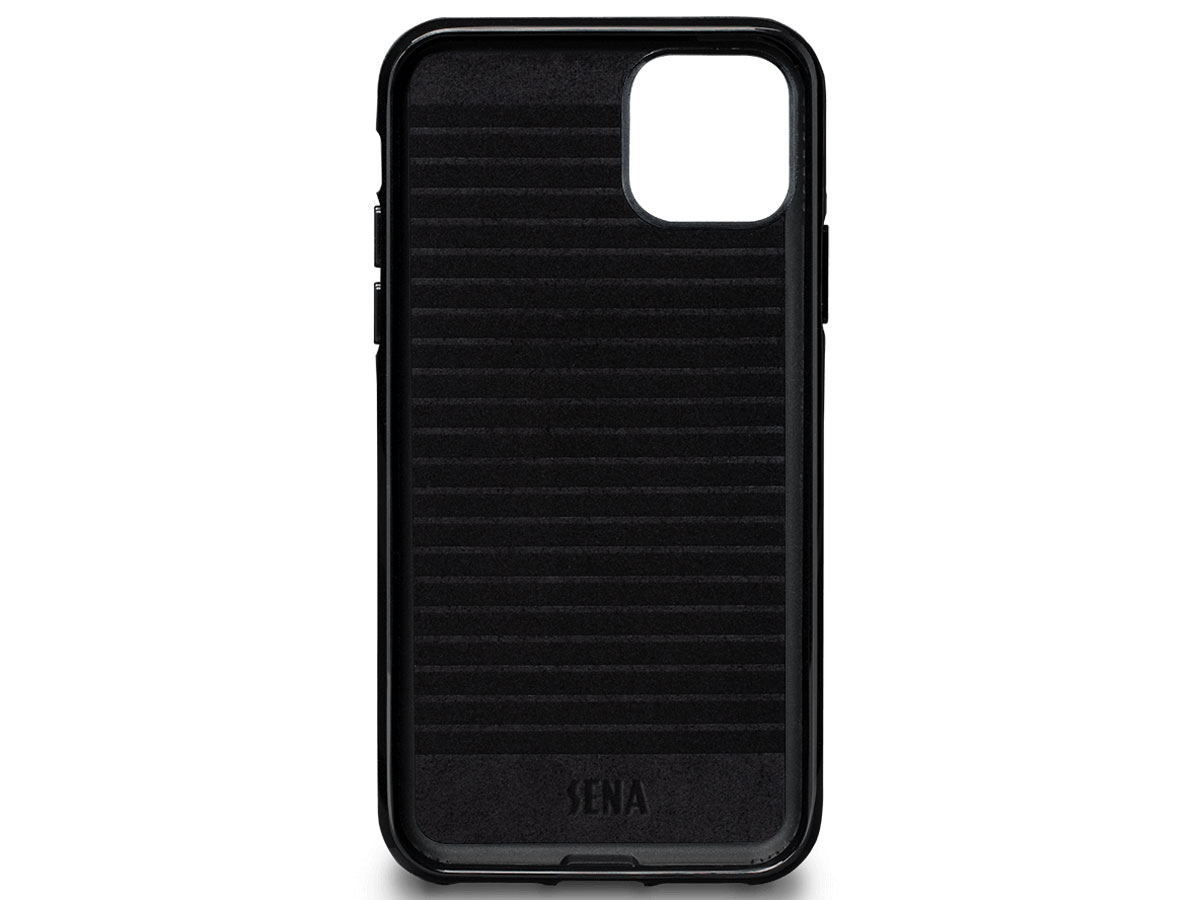 Sena Lugano Wallet Zwart - iPhone 11 Pro Hoesje Leer