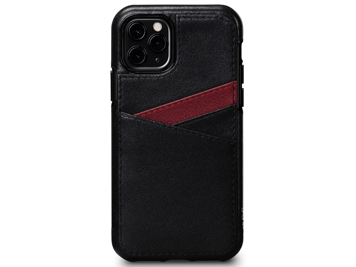 Sena Lugano Wallet Zwart - iPhone 11 Pro Hoesje Leer