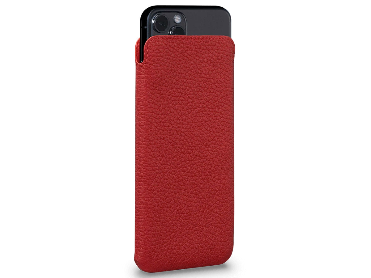 Sena Ultraslim Sleeve Rood Leer - iPhone 11 Pro hoesje