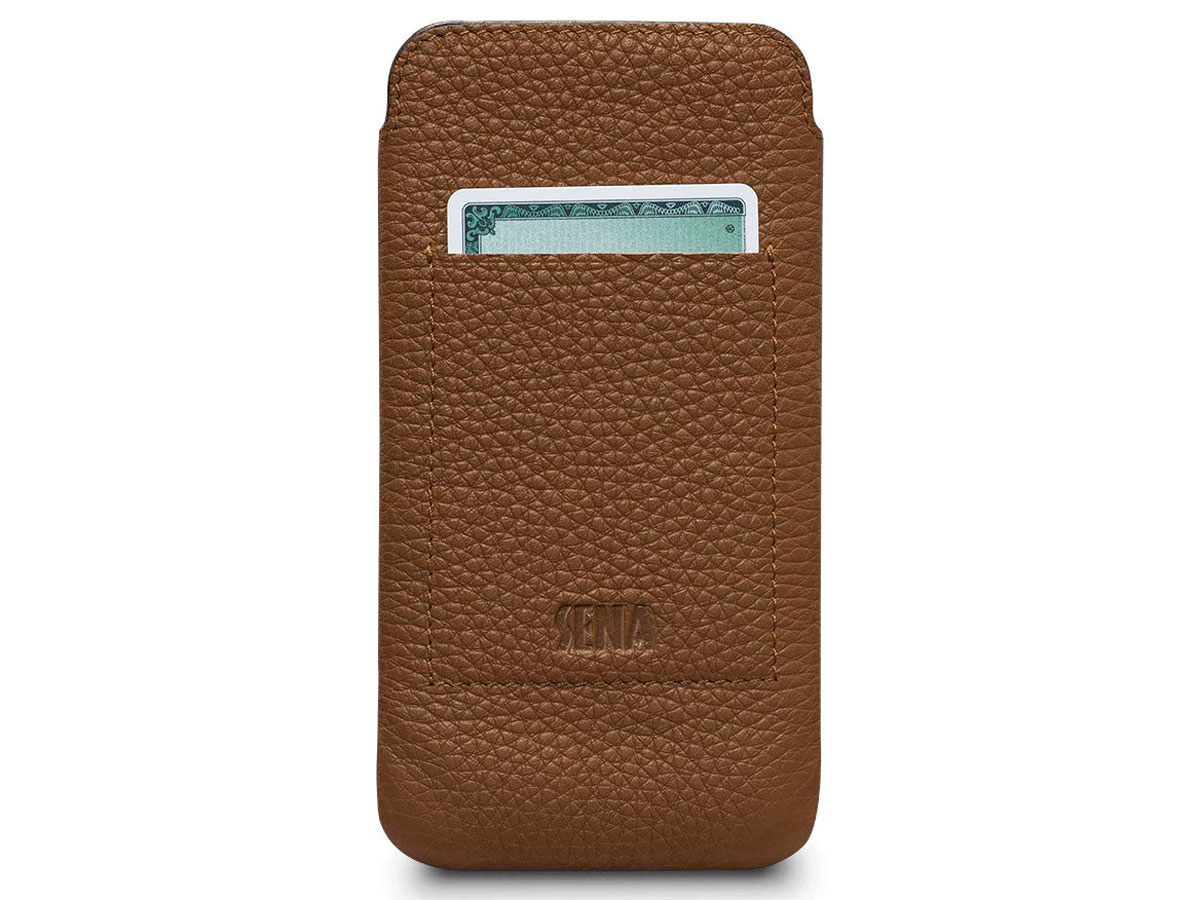 Sena Ultraslim Wallet Sleeve Tan - iPhone 11 Pro hoesje