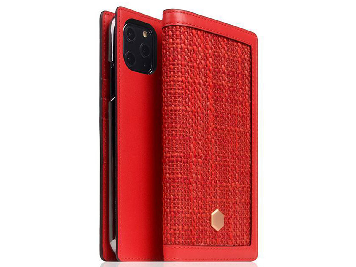 SLG Design D5 CSL Rood Leer - iPhone 11 Pro hoesje