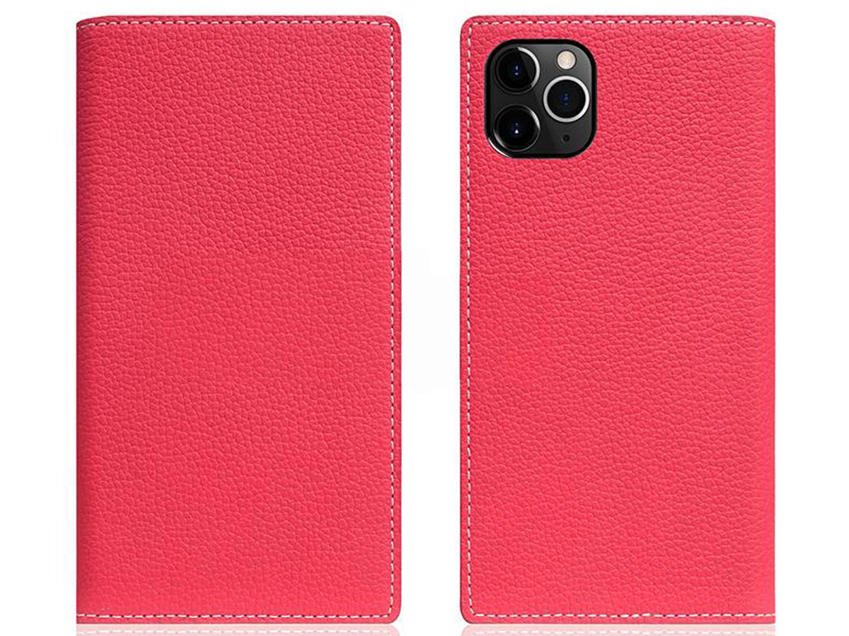 SLG Design D8 Folio Leer Pink Rose - iPhone 11 Pro hoesje