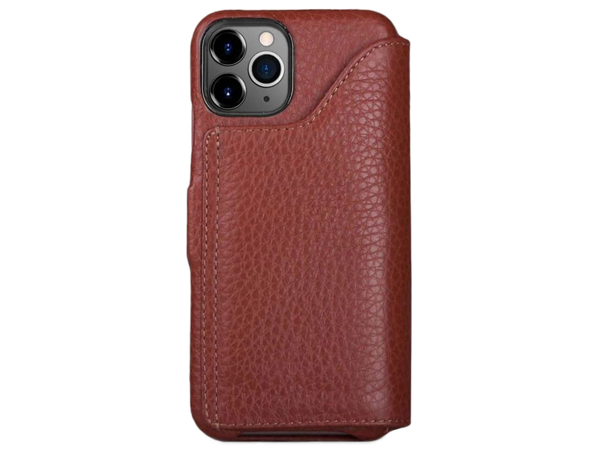 Vaja Folio Stand Cognac - iPhone 11 Pro Hoesje Leer