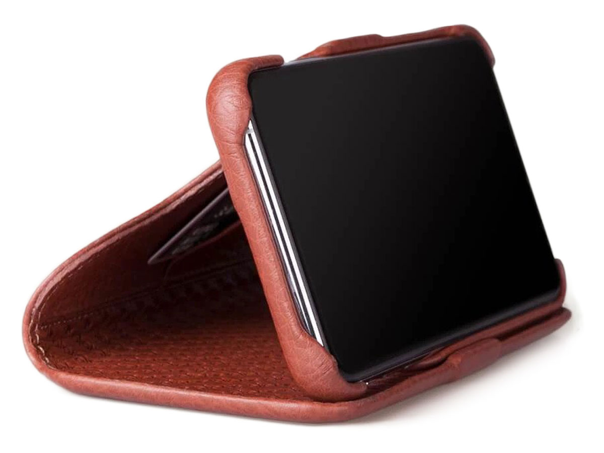 Vaja Folio Stand Cognac - iPhone 11 Pro Hoesje Leer