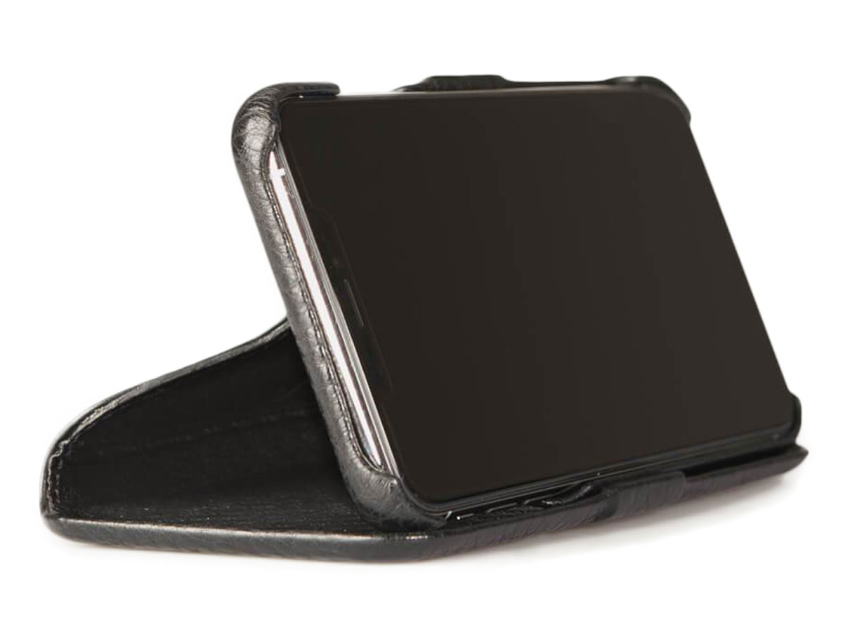 Vaja Folio Stand Zwart - iPhone 11 Pro Hoesje Leer