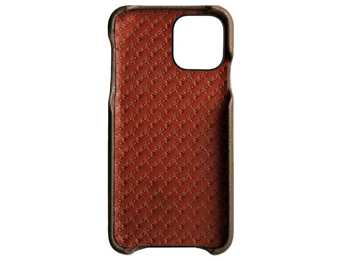 Vaja Grip Leather Case Groen - iPhone 11 Pro Hoesje Leer