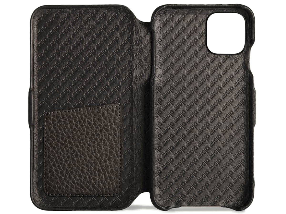 Vaja Folio Case Zwart - iPhone 11 Pro Hoesje Leer