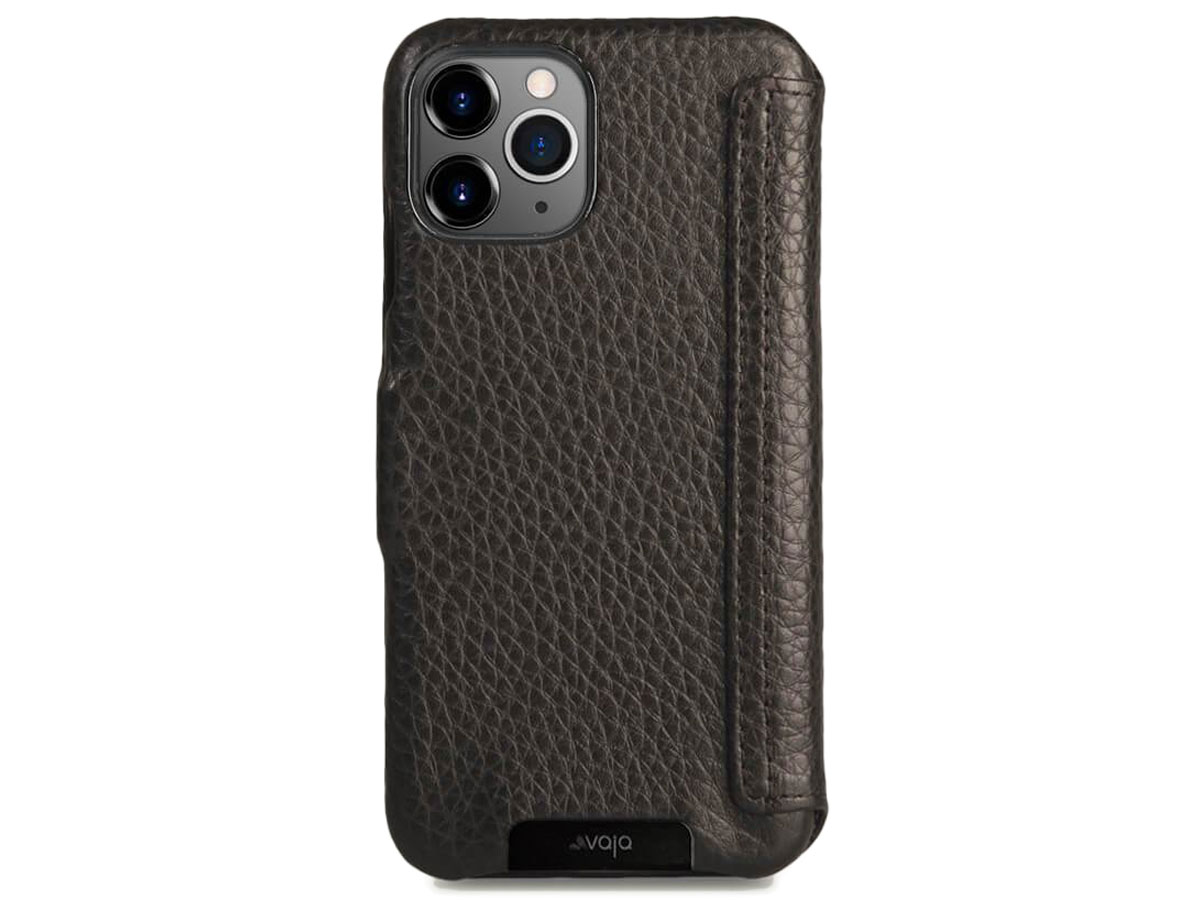 Vaja Folio Case Zwart - iPhone 11 Pro Hoesje Leer