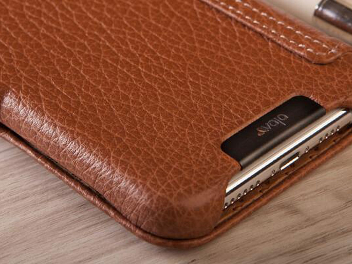 Vaja Folio Case Cognac - iPhone 11 Pro Hoesje Leer