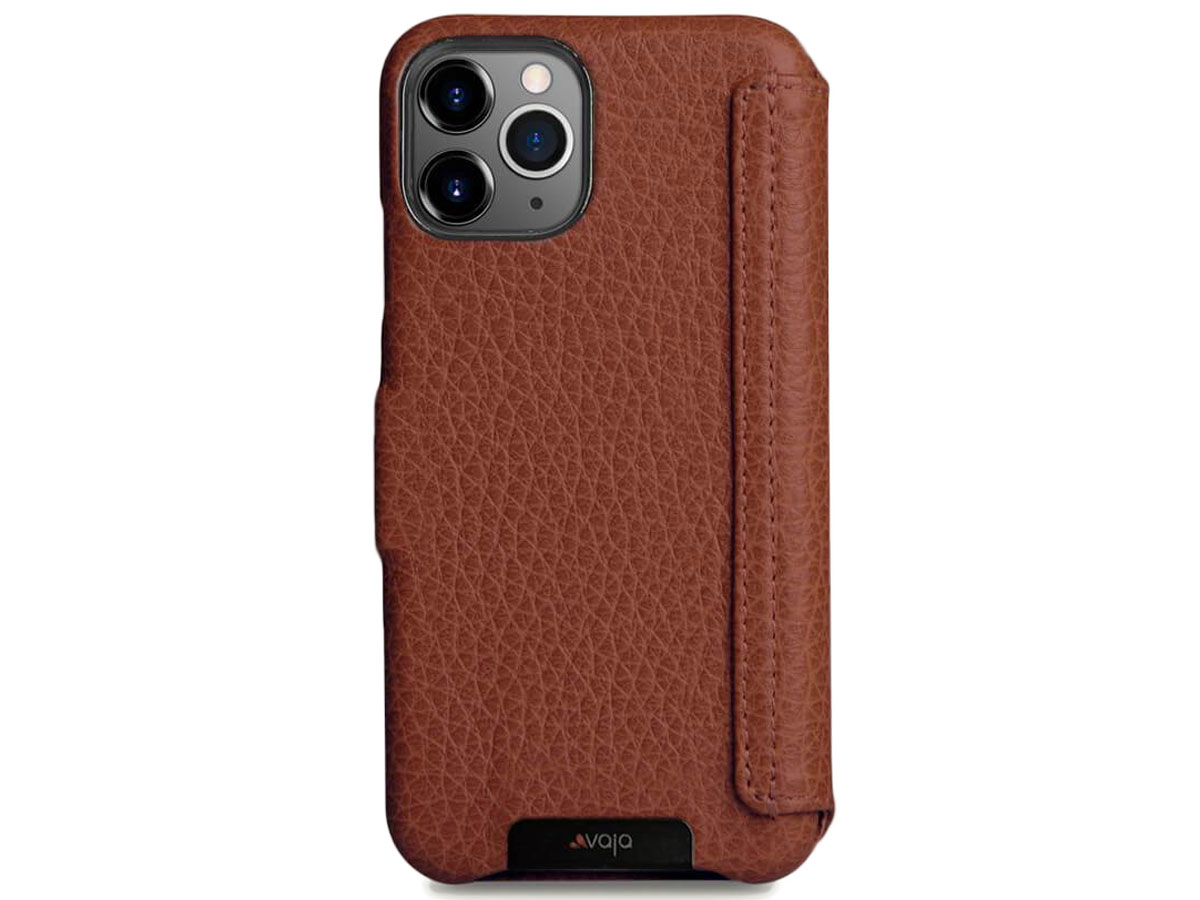 Vaja Folio Case Cognac - iPhone 11 Pro Hoesje Leer