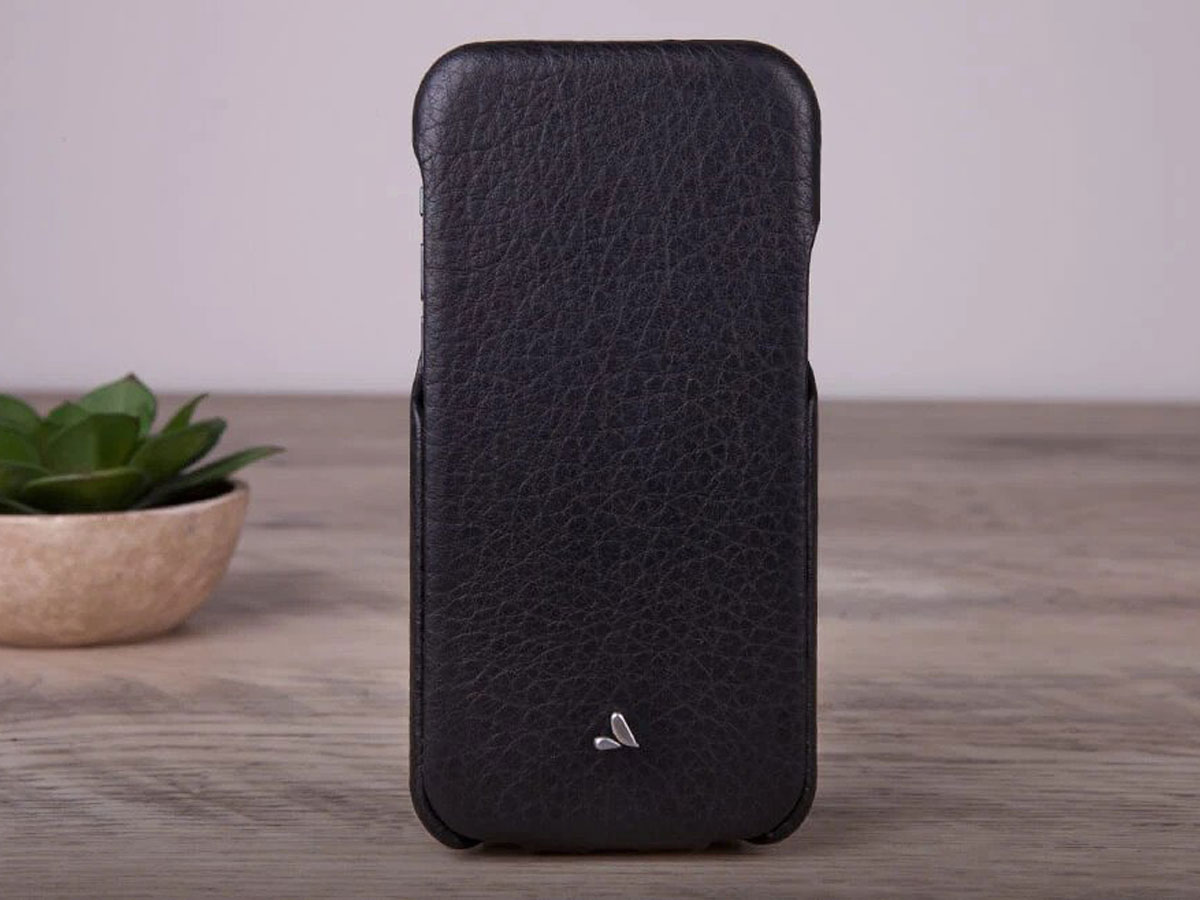 Vaja Top Leather Flipcase Zwart - iPhone 11 Pro Hoesje Leer