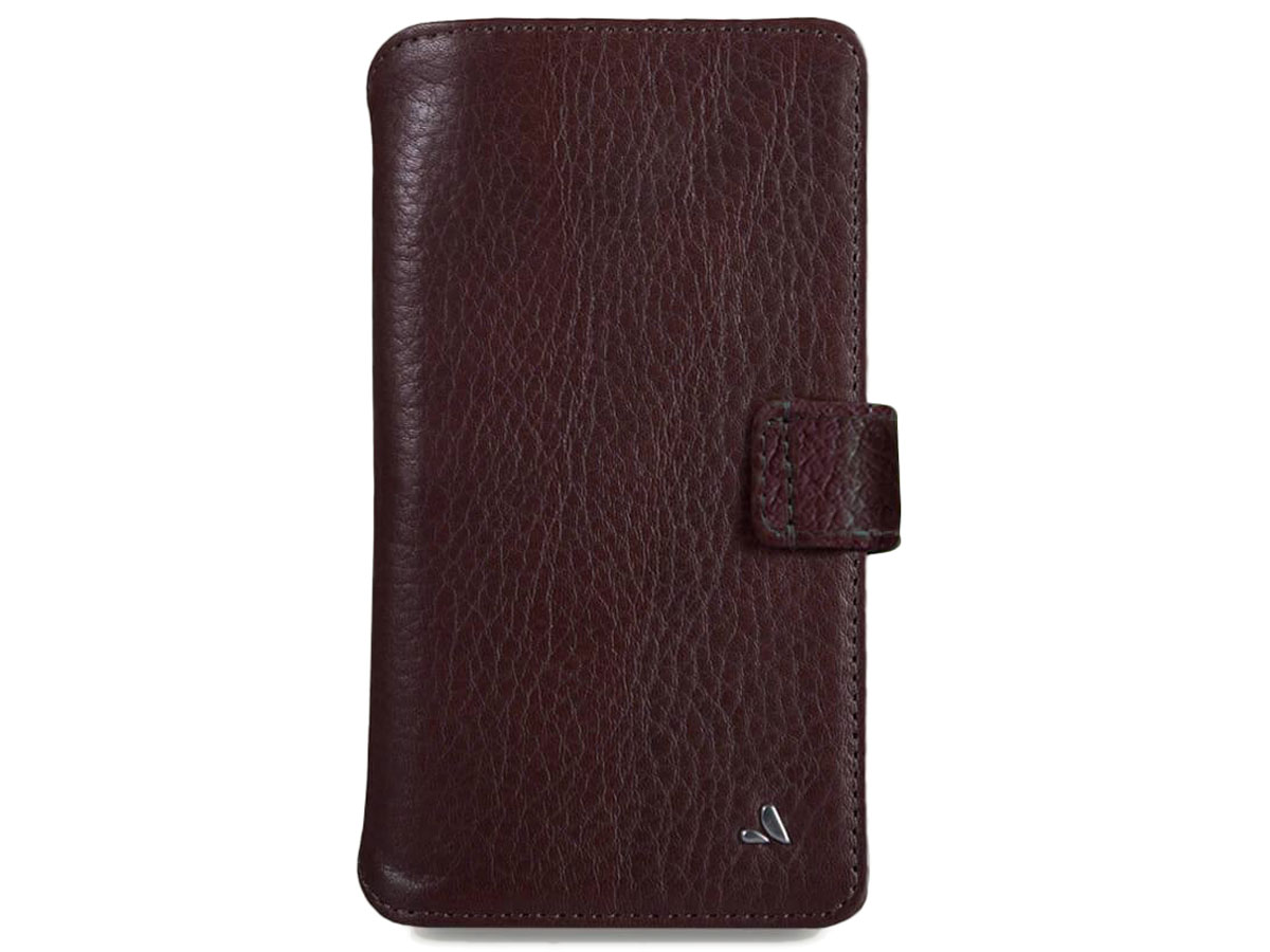 Vaja Wallet Agenda Case Donkerbruin - iPhone 11 Pro Hoesje Leer