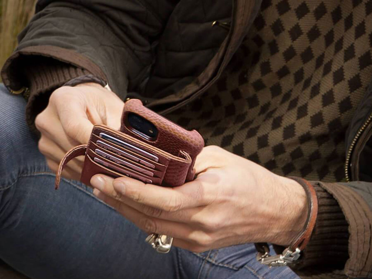 Vaja Wallet Agenda Case Cognac - iPhone 11 Pro Hoesje Leer