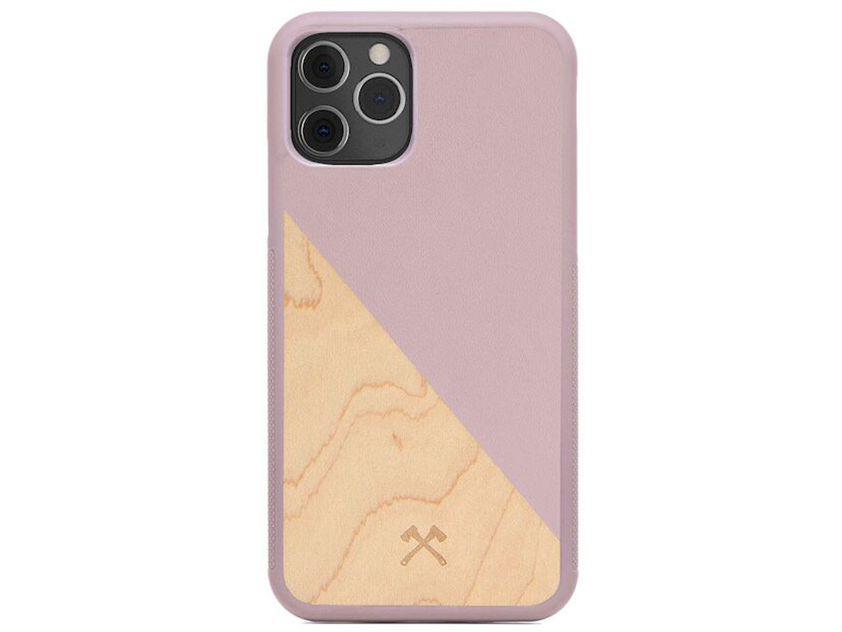 Woodcessories EcoSplit Roze - Houten iPhone 11 Pro hoesje