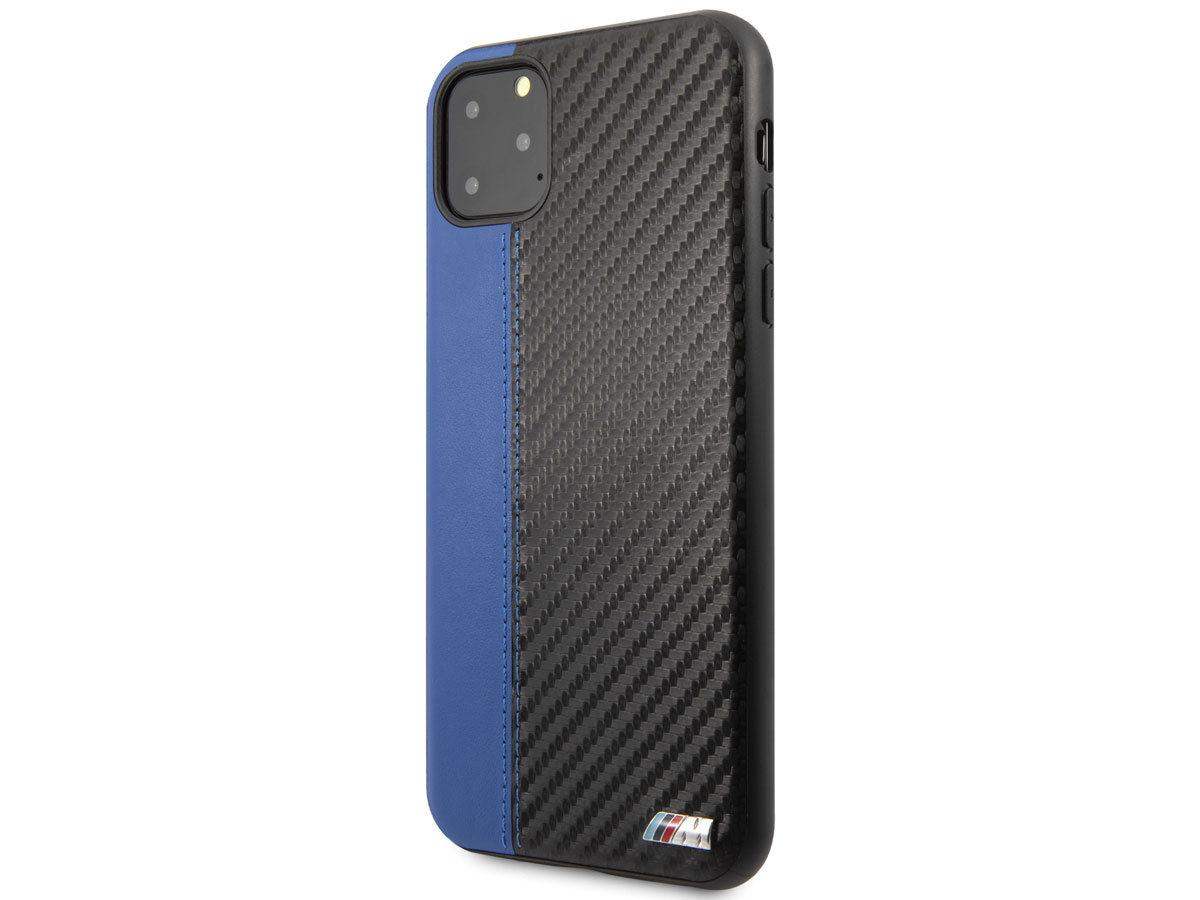 BMW M Sport Stitched Case Blauw - iPhone 11 Pro Max hoesje