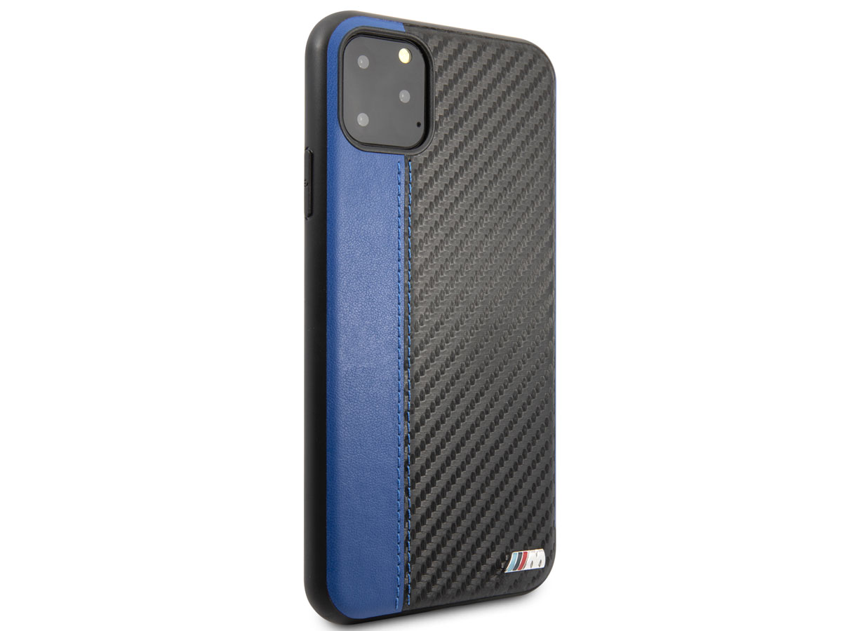 BMW M Sport Stitched Case Blauw - iPhone 11 Pro Max hoesje