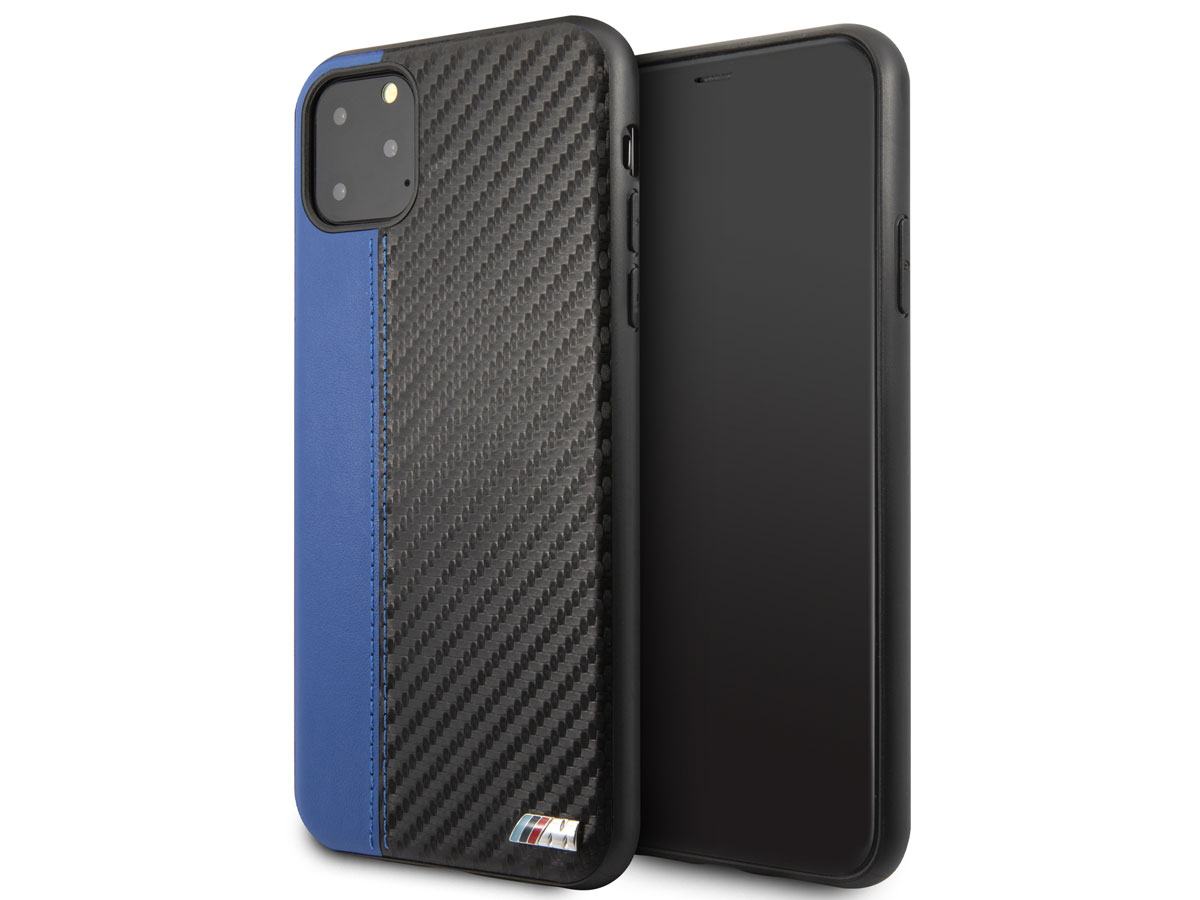 BMW M Sport Stitched Case Blauw - iPhone 11 Pro Max hoesje