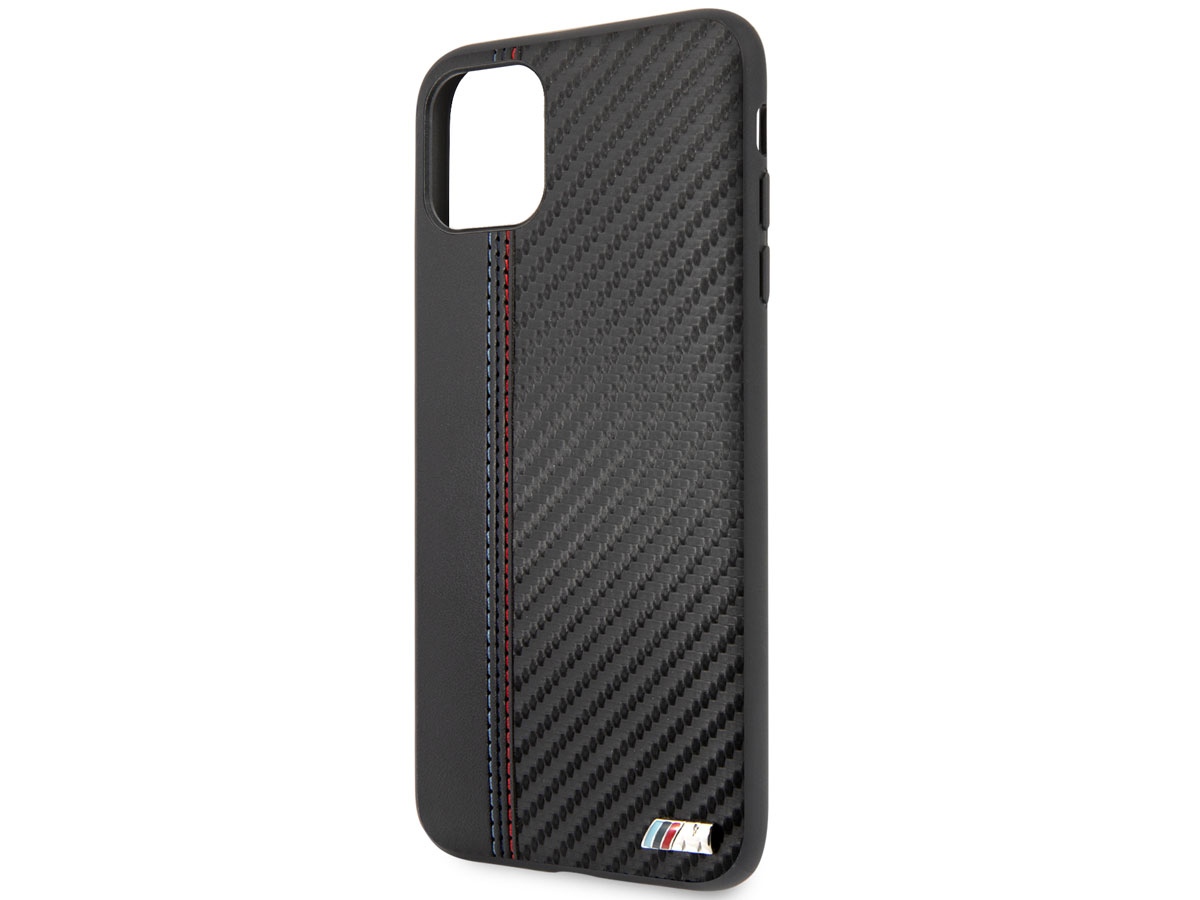 BMW M Sport Stitched Case Zwart - iPhone 11 Pro Max hoesje