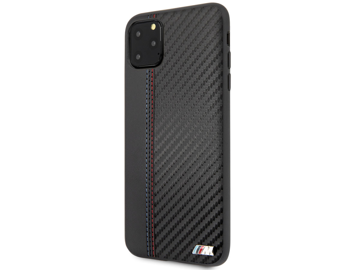 BMW M Sport Stitched Case Zwart - iPhone 11 Pro Max hoesje