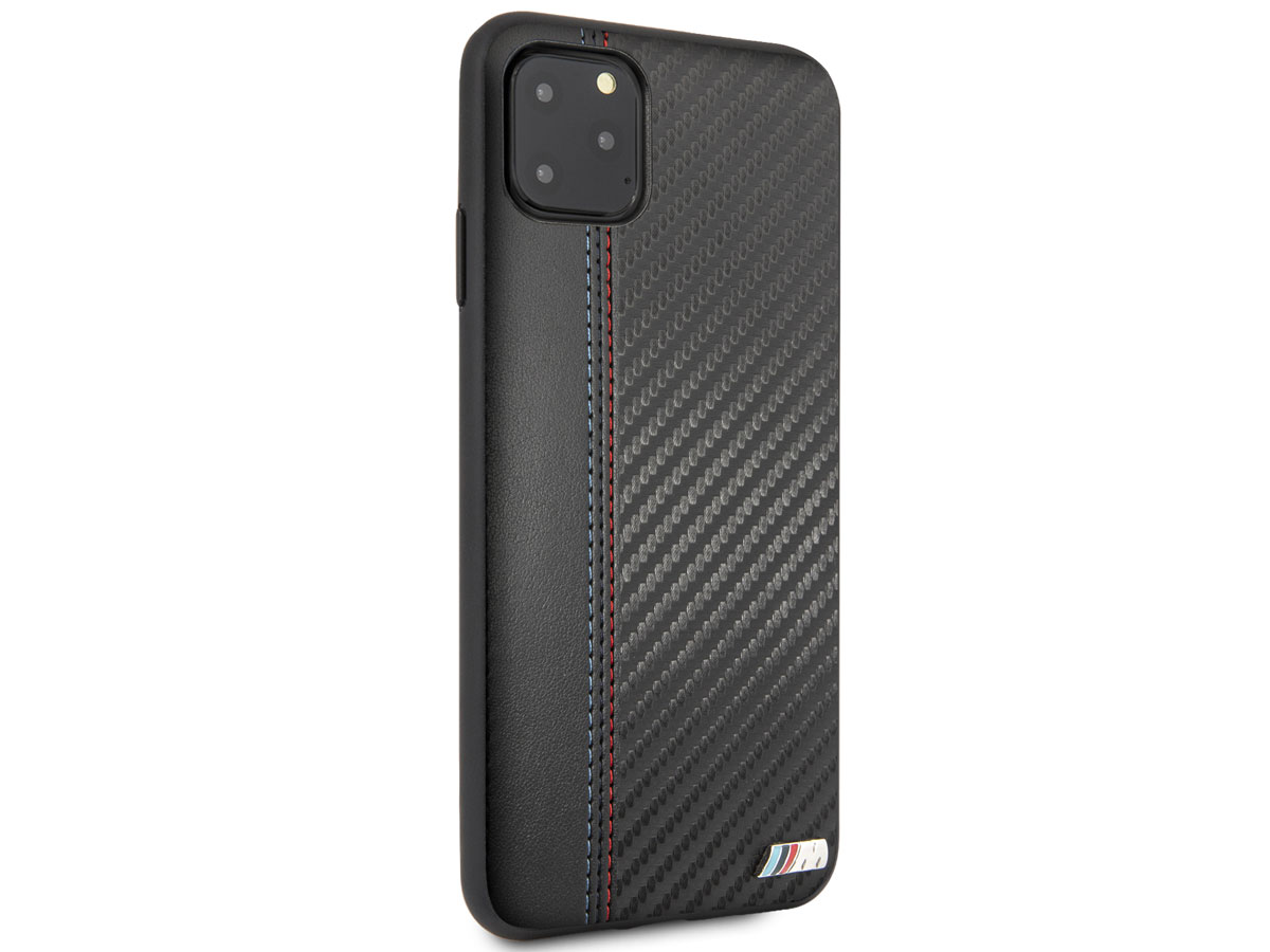 BMW M Sport Stitched Case Zwart - iPhone 11 Pro Max hoesje