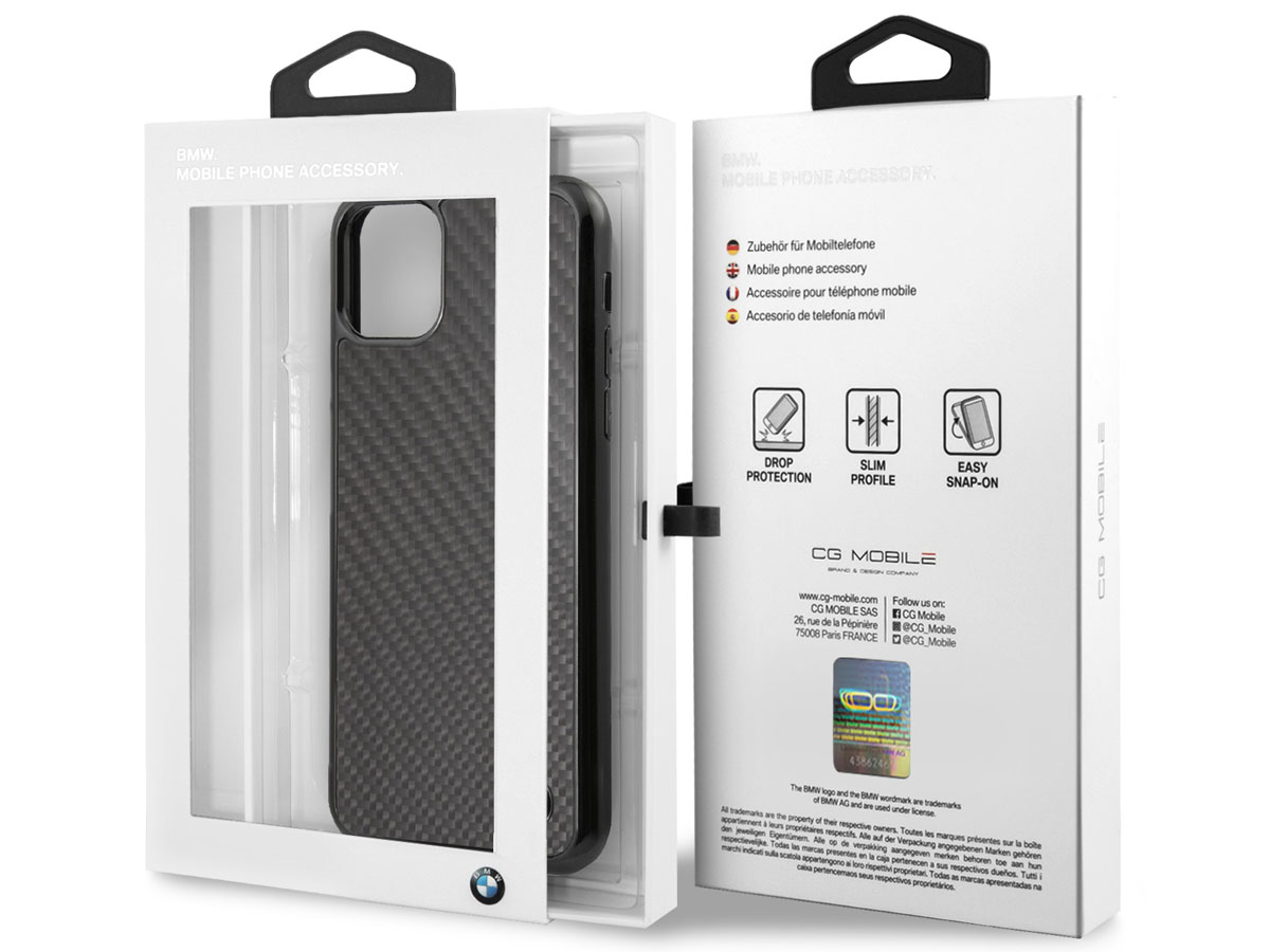 BMW Signature Carbon Fiber Case - iPhone 11 Pro Max hoesje