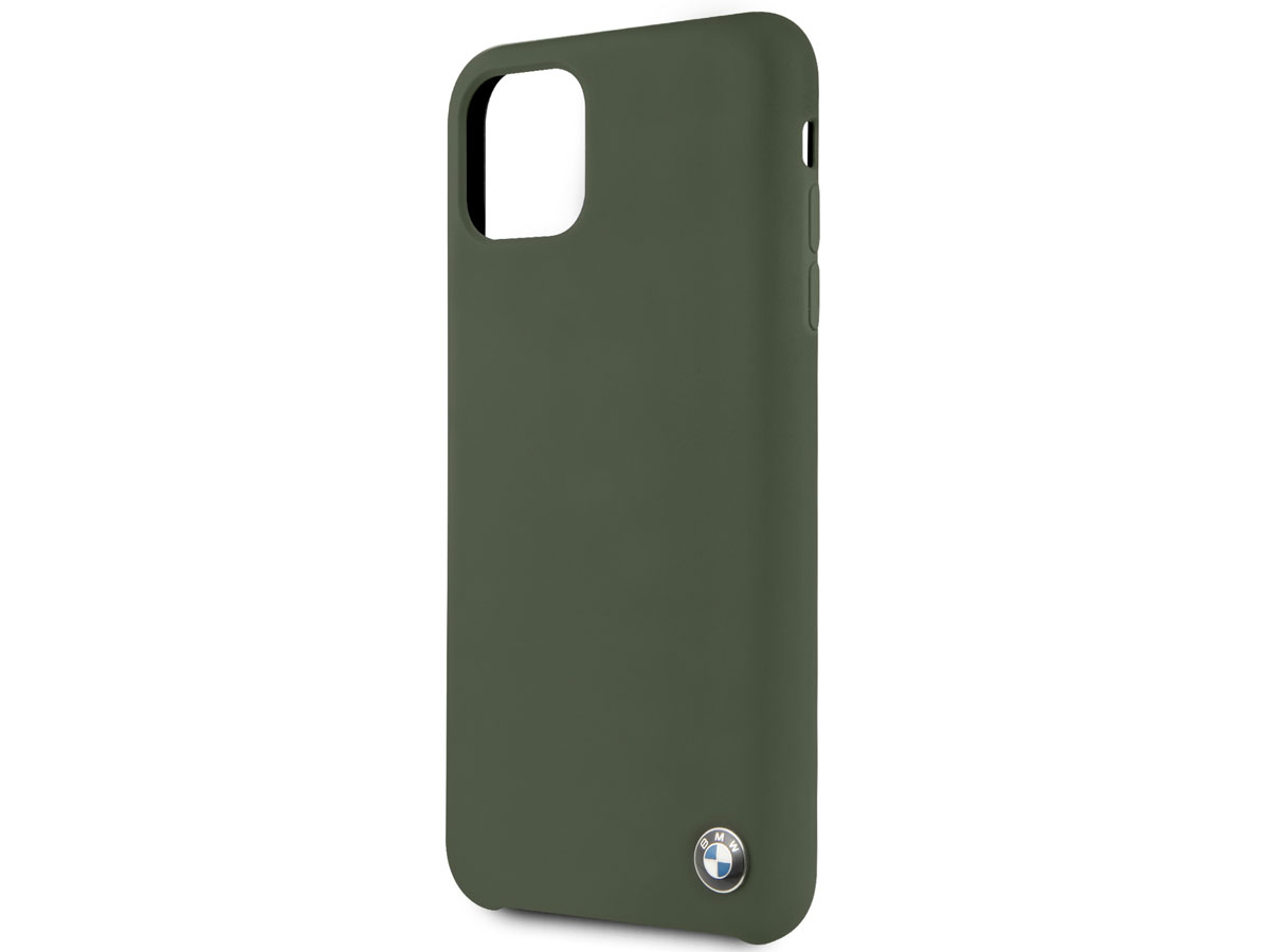 BMW Signature Silicone Case Groen - iPhone 11 Pro Max Hoesje