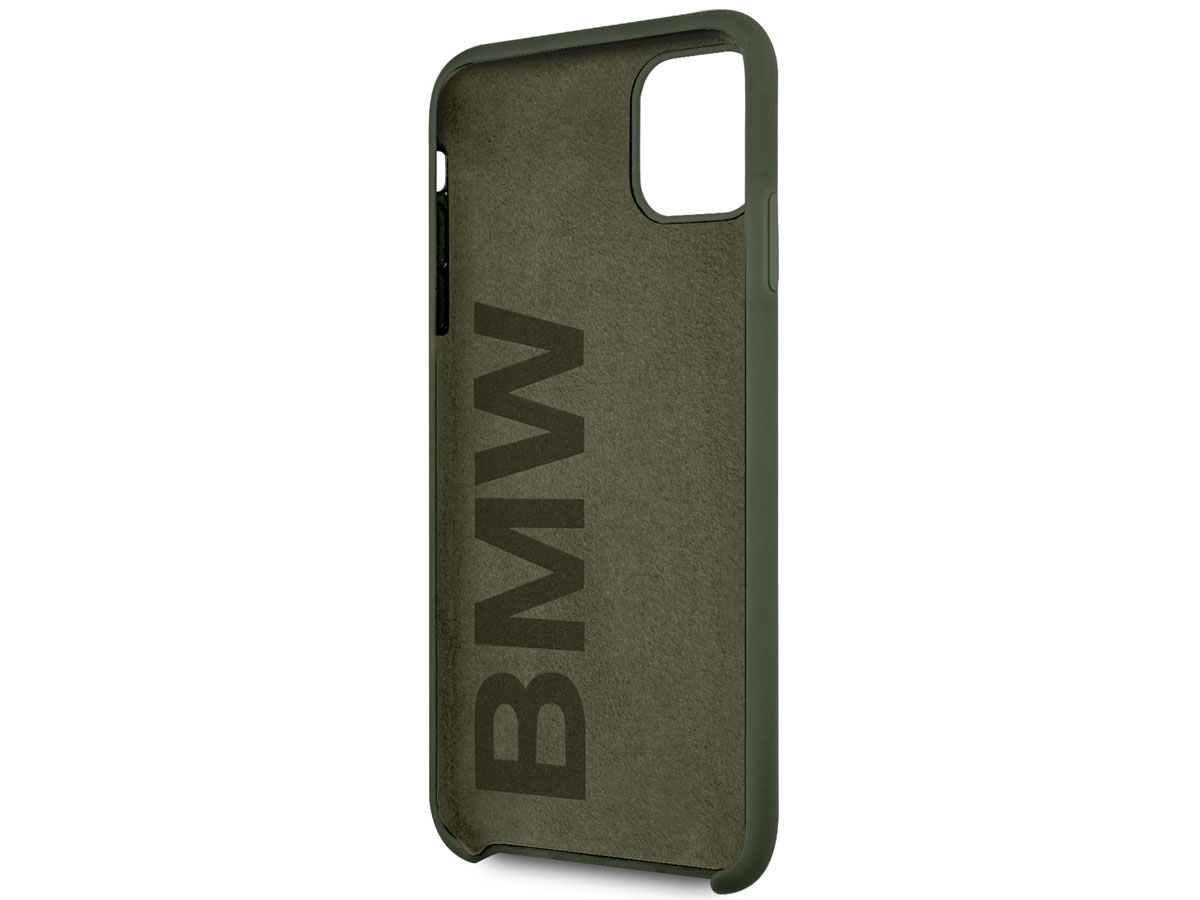 BMW Signature Silicone Case Groen - iPhone 11 Pro Max Hoesje