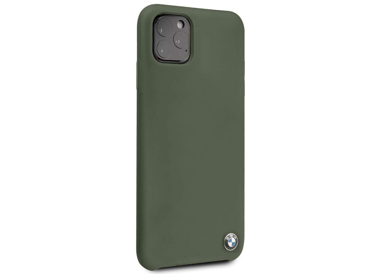 BMW Signature Silicone Case Groen - iPhone 11 Pro Max Hoesje