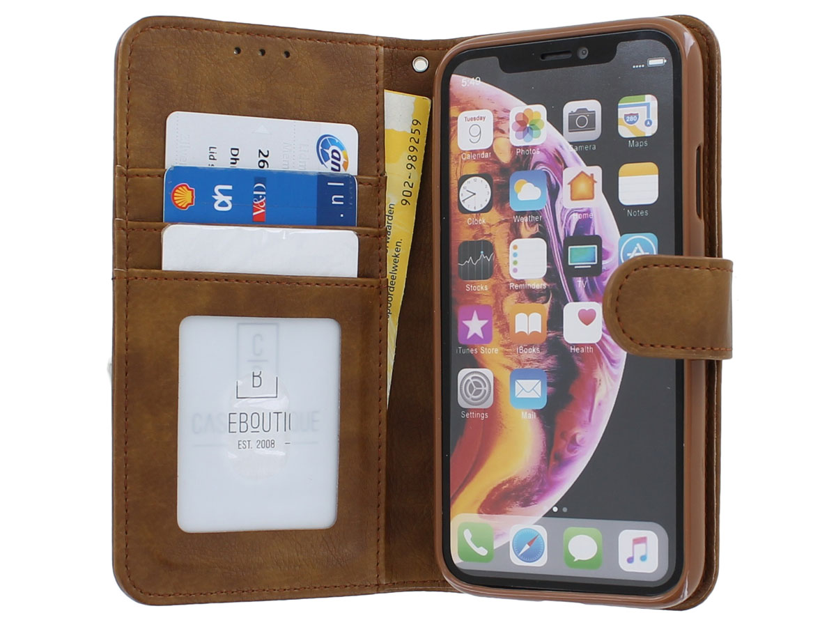 Classic Wallet BookCase Bruin - iPhone 11 Pro Max hoesje