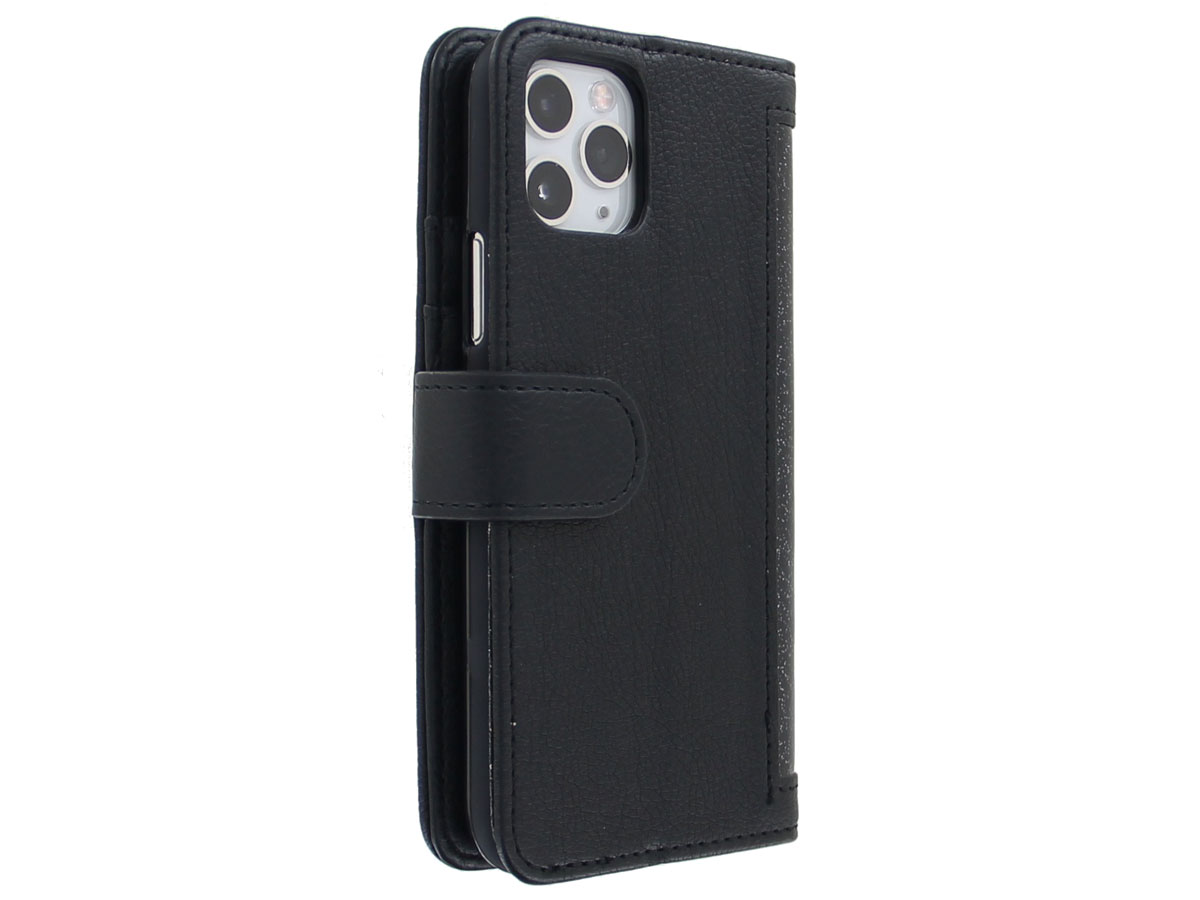 Glitsie Zip Case met Rits Zwart - iPhone 11 Pro Max hoesje