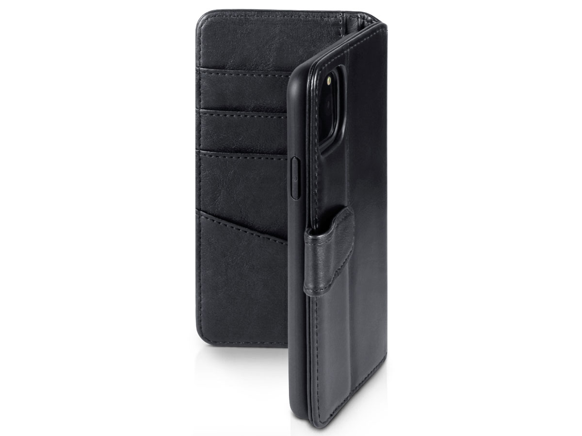 CaseBoutique Leather Wallet Zwart Leer - iPhone 11 Pro Max hoesje